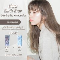 Set Berina เบอริน่า เซตสีผม Earth Gray สีน้ำตาลโทนน้ำตาลสว่าง อมควันบุหรี่ (A38 / A21)