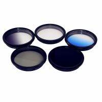 3Rd Gen.Filter Kit 5 In 1 CPL ฟิลเตอร์แบ่งระดับกรองดาว (สีน้ำเงินเทา) ND8สำหรับ &amp; โทรศัพท์มือถือส่วนใหญ่