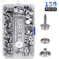 ♚△ 30/150 Pieces Stainless Steel Marine Grade Canvas and Upholstery Boat Cover Snap Button Fastener Kit 15mm Screws Snaps with tool