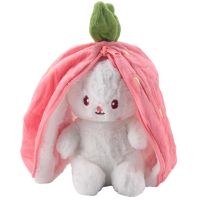 Cute Bunny Doll, ChildrenS Doll Doll Gift, Strawberry Rabbit Turned Into Bunny, Fruit Doll Plush Toy