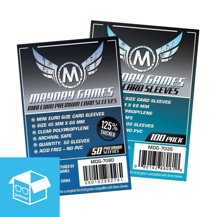 45x68mm Mayday Mini Euro Card Game Sleeves (Standard/Premium) Lazada PH
