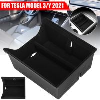 สำหรับคอนโซลกลางรถยนต์ Tesla Model 3 Model Y 2021 Fed ที่จัดระเบียบกล่องเก็บของถาดใส่ของการจัดเก็บอุปกรณ์เสริมรถยนต์