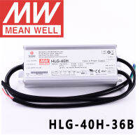 หมายถึงดี HLG-40H-36B สำหรับถนนเรือนกระจกสูงเบย์ที่จอดรถ Meanwell 40W แรงดันคงที่คงที่ในปัจจุบันนำไดร์เวอร์