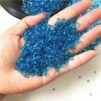 Wholesale 50g 2-5mm K5 Sea Blue Glass Gravel Glaze Stone Rock Polished Aquarium Specimen Healing Crystals