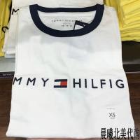 原装 正品代购汤米 tommy hilfiger短袖T恤男装纯棉圆领白色打底衫半袖