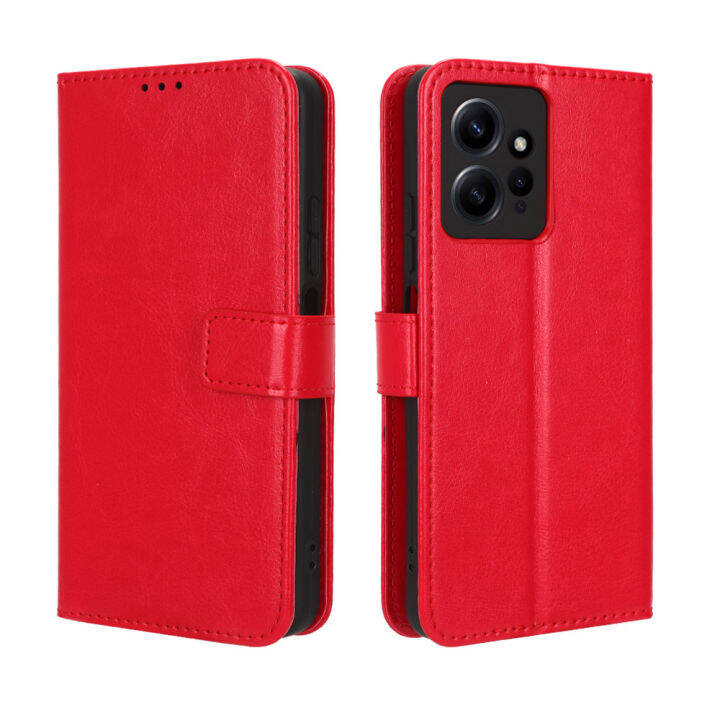 เคสแท่นวางโทรศัพท์ฝาพับสำหรับ-redmi-note-12-4g-เคส-note12-redmi-4g-ฝา-pu-หนังกลับแบบกระเป๋าสตางค์