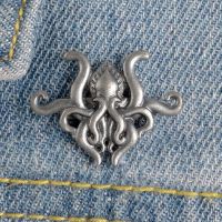 Metal Brooch Enamel Badges on Clothes Punk Animal Octopus Cowboy Enamel Pins Simplicity Pop enamel Pins