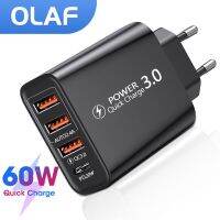 [ใหม่2023] Olaf 60W USB C เคลื่อนที่ชาร์จแบบเร็วที่ชาร์จแบตเตอรี่โทรศัพท์ PD Quick Charge 3.0ประเภท C สำหรับ iPhone 14 Xiaomi Samsung