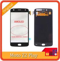 5.5 AMOLED สำหรับ Motorola Moto Z2 Play XT1710จอแสดงผล LCD หน้าจอสัมผัส Digitizer แผงเปลี่ยนพร้อม Burn