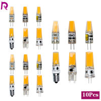 10PcsLot G4 LED Bulb 220V 3W 6W Light Bulb G9 Lamp 12V E14 COB Candle Lights Replace 30W 60W Halogen For Chandelier Spotlight