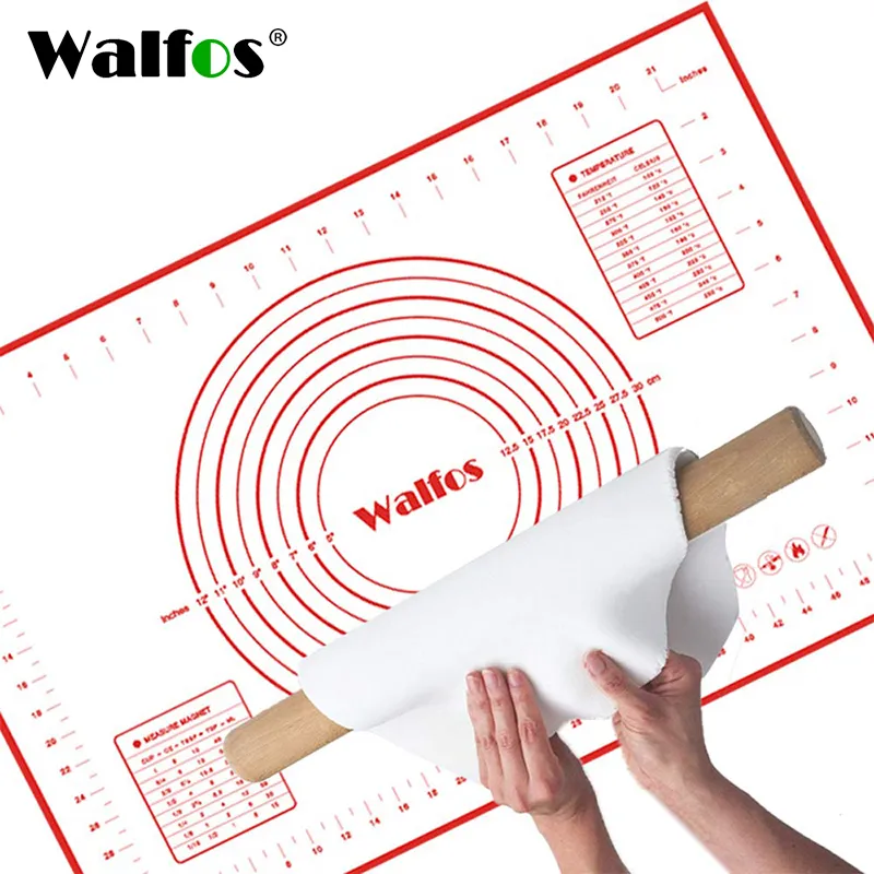 Non-slip Silicone Pastry Mat Extra Large with Measurements 16''By 26'' for  Silicone Baking Mat, Counter Mat, Dough Rolling Mat,Oven Liner,Fondant/Pie