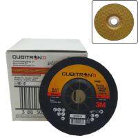 3M ใบเจียร์ สแตนเลส 4" CUBITRON II สีทอง เบอร์ 60 (1 กล่อง / 20 แผ่น)