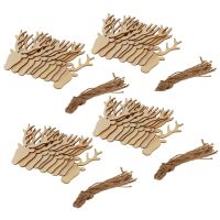 40 Pcs Christmas Ornaments for Xmas Tress Wooden Sign Christmas Tree Decorations Hanging Pendant