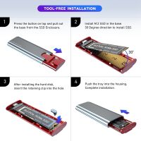 M2 SSD Case M.2 To USB 3.1 Gen 2 10Gbps NVMe SSD Enclosure for NVMe PCIE M Key/ (B+M) Key SSD Hard Disk