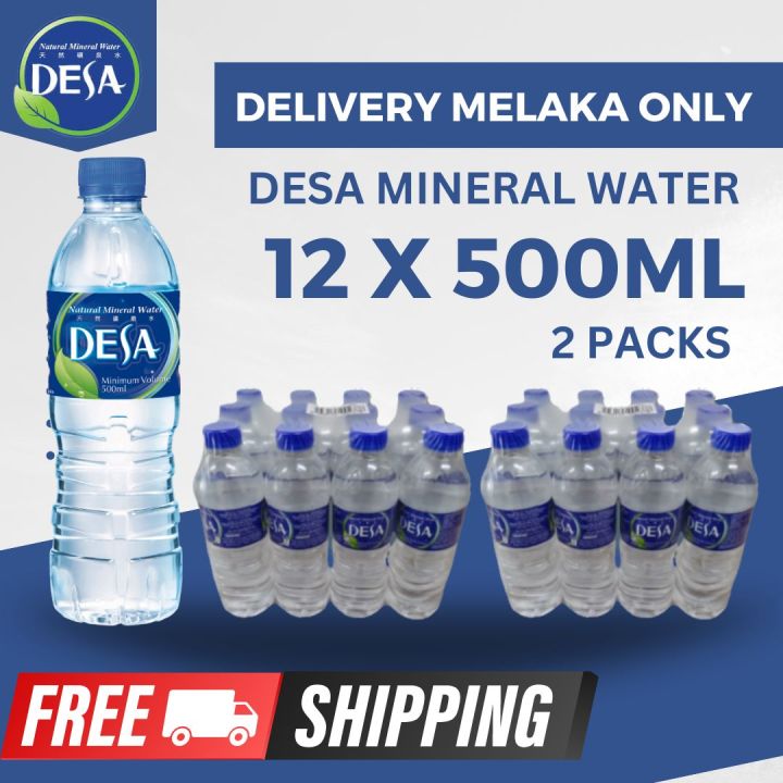 MELAKA ONLY DESA Mineral Water (2 PACKS 500ml x 12 Bottles) | Lazada