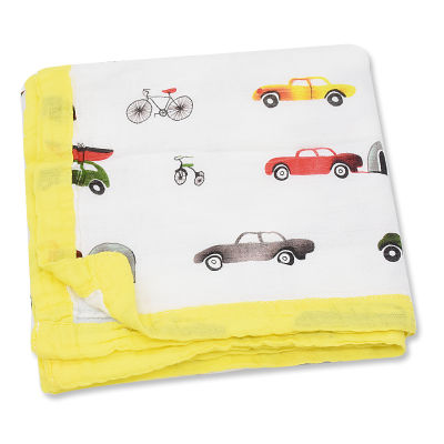 Four Layer 70Bamboo 30Cotton Baby Muslin Blanket Kids Bath Towel Infant Bedding For Newborn Baby Blanket Infant Wrap 120X120CM