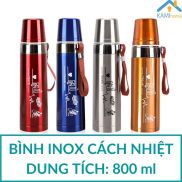 Bình giữ nhiệt 800ml KamiHome Model22005 ly cốc uống nước ly coc giu nhiet