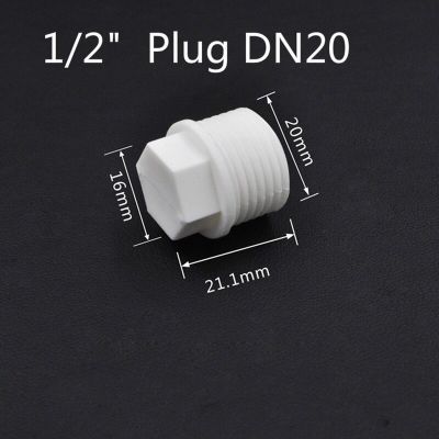 20pcs 1/2" 3/4" 1" Thread PPR End Cap Plug Pipe Fitting Tube BSP Plastic Water FaucerTubing Stopper Prevent Leakage Choke Ring Pipe Fittings Accessori