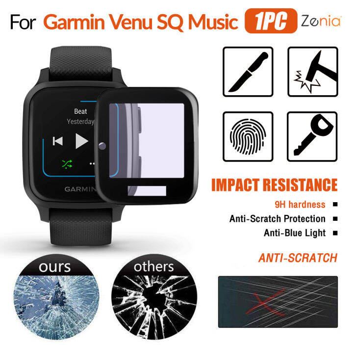 zenia-1pc-20d-hd-แบบเต็มหน้าจอขอบโค้งเต็มรูปแบบป้องกันฟิล์มสำหรับ-garmin-venu-sq-music-สมาร์ทวอท์ช-hd-9h-3d-anti-blue-สีม่วงอ่อนแสงป้องกันการระเบิดป้องกันฟิล์มป้องกันรอยขีดข่วนอุปกรณ์เสริม