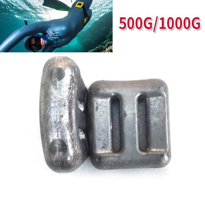 500/1000g Diving weights lead sinker for Free diving Scuba Weights