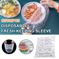 【คลังสินค้าพร้อม】Zir Mall Original 100/50Pcs Fresh Keeping Bags Cling Film Bag Plastic Food Storage Covers Bags Plastic Food Storage Covers For Fruit Preservation And Food Storage