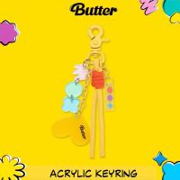 KPOP BTS Keyring Butter Album HD Keychain Pendant