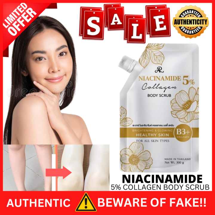 AR Niacinamide 5% Collagen Face & Body Whipped Scrub 330g | Lazada PH