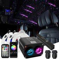 20W Twinkle Car Roof Star Light with RGB Meteor Music APP Control Fiber Optic Star Ceiling Light Kit for Starry Sky ceiling