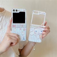 เคสโทรศัพท์การ์ตูน Sanrio Cinnamoroll สำหรับ Samsung Z ฝาพับ4 3 5พลาสติกแข็งกันกระแทกสำหรับ Samsung Z Fllip5 Flip3 Flip4