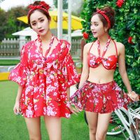 Swimsuit female conservative han edition bathing suit students sexy female conservative conjoined big yards swimsuit ladies swimwear