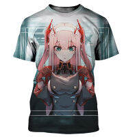 Xzx180305 hot sale time darling in the franxx Unisex new fashion cool 3D printable T-shirts casual Harajuku style tshirt streetwear