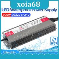 xoia68 Shop 300W LED Driver DC12V 24V IP67 Waterproof Lighting Transformers for Outdoor Lights Power Supply AC 175-265V 300W