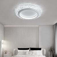 [COD] modern bedroom ceiling light luxury designer round creative flying saucer imitation crystal acrylic A