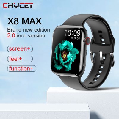 ZZOOI 2.0 Inch Smart Watch Men Woman 2022 Upgraded Version X8 MAX Smartwatch Man Watches Calling Heart Rate Fitness Tracker Clock+Box
