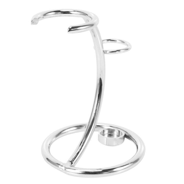 2X Universal Shaving Brush Stand Simple Metal Safe Razor and Brush