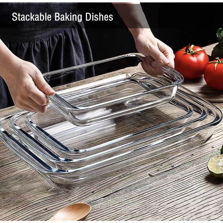 BILI.PH Rectangular/Oval Bakeware Microwave/Oven Dish Baking Tray High