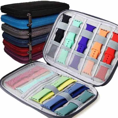 Watch Organizer Case Multifunction Portable Travel for Apple Watch Strap Band Storage Bag Watchband Holder Case Pouch Straps Bag