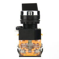 22มม. 2ตำแหน่ง Auto Reset Selector Momentary Rotary Switch LA38-11BX22