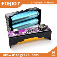 Foriot บอร์ดชาร์จ18650 Shockley บอร์ด5V 2.1A เครื่องชาร์จแบตเตอรี่แบตสำรองเคลื่อนที่พร้อมการป้องกันการลัดวงจรไฟฟ้าชาร์จมากเกินไป