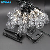 SOLLED บอลพลังงานแสงอาทิตย์หลอดไฟเซนเซอร์แสง,อุปกรณ์ตกแต่งงานปาร์ตี้ไฟตกแต่งสวน
