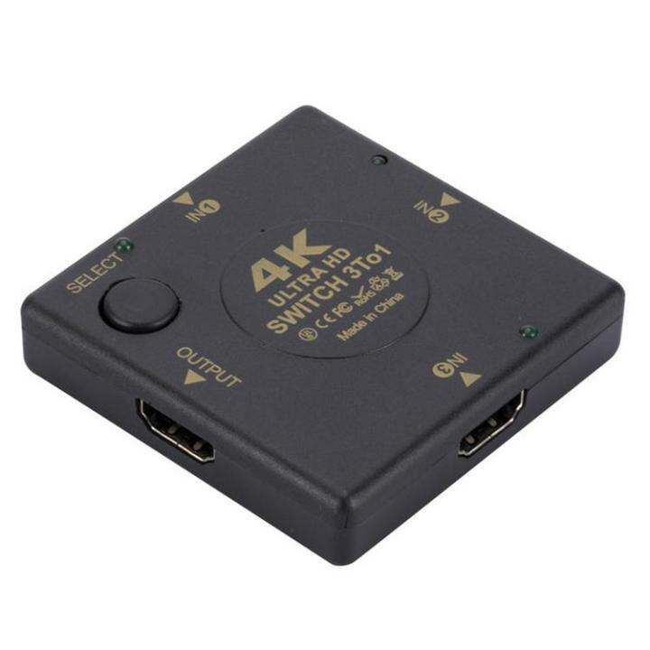 DisplayPort Switcher 3 In 1 Out Monitor Switch Box Projector Switcher