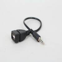 USB 2.0 Type A Female OTG Converter Adapter Cable Wire Cord Stereo Audio Plug Car Accessories 0.2 M 3.5mm Male Audio AUX Jack