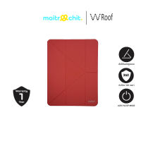 Wroof Casing for iPad Air4 (10.9 inch) &amp; iPad Pro 11 inch (2020) Leather with Pencil Socket-Red (mtc888)