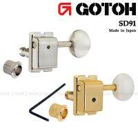 Gotoh กีตาร์6-Inline SD91-05M เครื่องรับสัญญาณวินเทจสำหรับแผ่นตัวยึด Fender