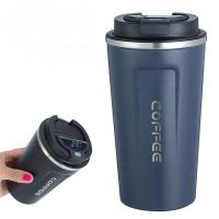 Stainless Steel Smart Coffee Tumbler Thermos Cup With Intelligent Temperature Display Portable Travel Mug 380Ml 510Ml