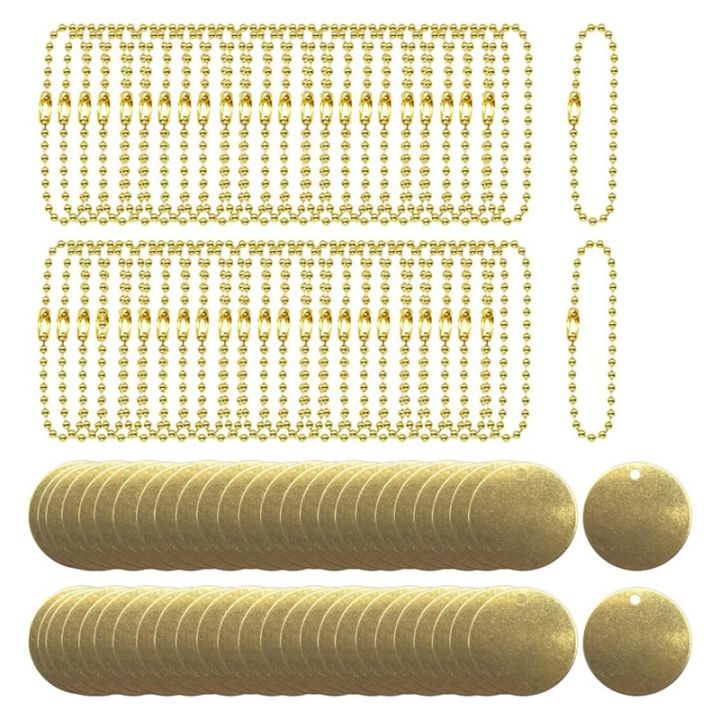 50-piece-brass-valve-tags-with-hole-2-4mm-ball-chains-for-pipe-valves-equipment-tool-keys-labeling