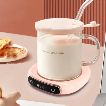 Mini Portable USB Cup Warmer, 3 Gear Coffee Mug Heating Coaster, Smart  Thermostatic Hot Plate Milk Tea Water Heating Pad Heater