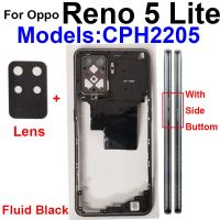 ฝาครอบฝาครอบกลางสำหรับ Reno 5 Lite ฝาปิดครอบแบตเตอรี่ฝาหลังพร้อมอะไหล่เปลี่ยน