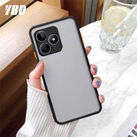 เคส YBD สำหรับ OPPO Realme C33 C53 C55 C51 Realme Narzo กันชน N53กันกระแทกเลนส์กล้องถ่ายรูปเคสกันกระแทกฝาหลังเคสโทรศัพท์แบบแข็งเคลือบ