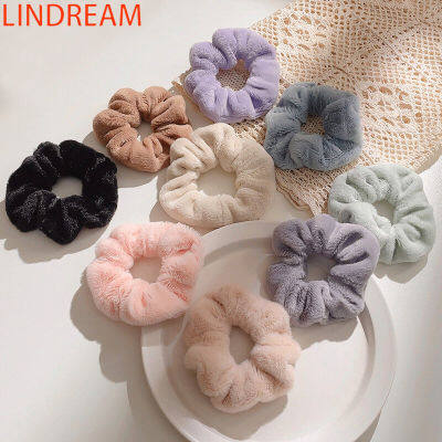 LINDREAM ยางรัดผมสีพาสเทล ยางรัดผมเกาหลี ยางมัดผม